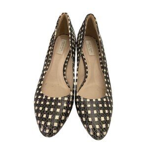 Cole Haan Black & White Checkered Leather Heels Womens Size 5.5B